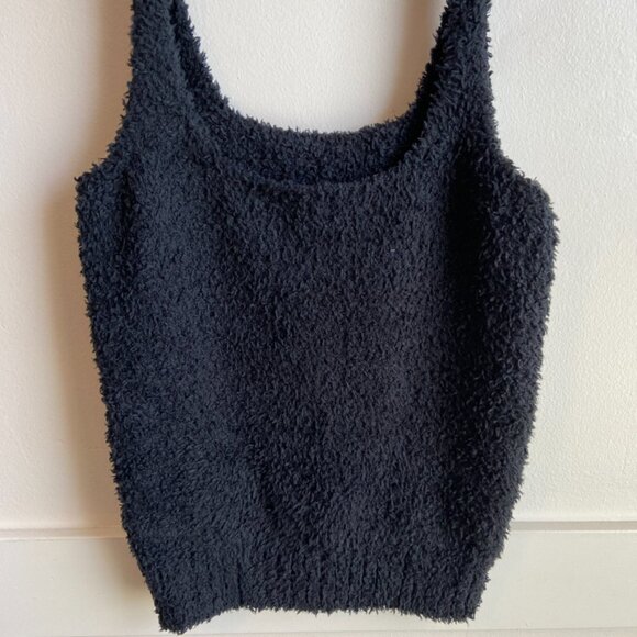 NWOT Skims Onyx Black Cozy Knit Tank Top - Picture 9 of 9